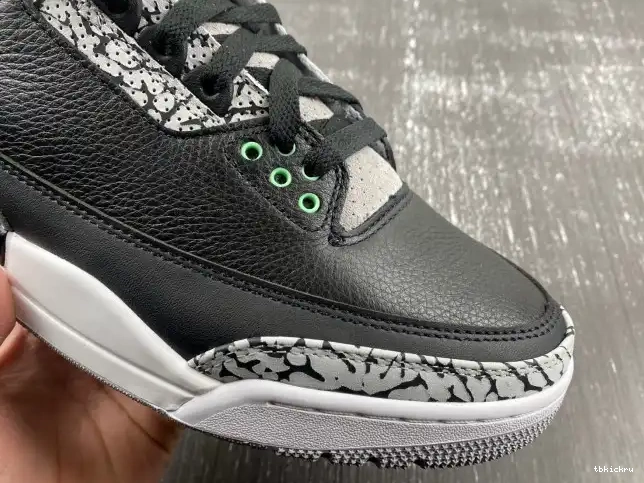 Reps TBkick Glow Green Jordan CT8532-031 Air 3 0508